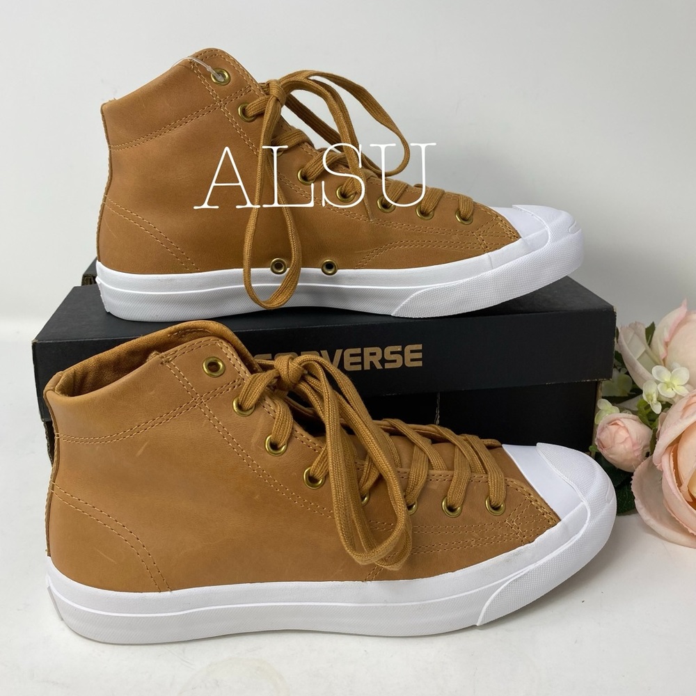 Converse Jack Purcell Jack Leather Mid Raw Sugar W - Picture 2 of 8